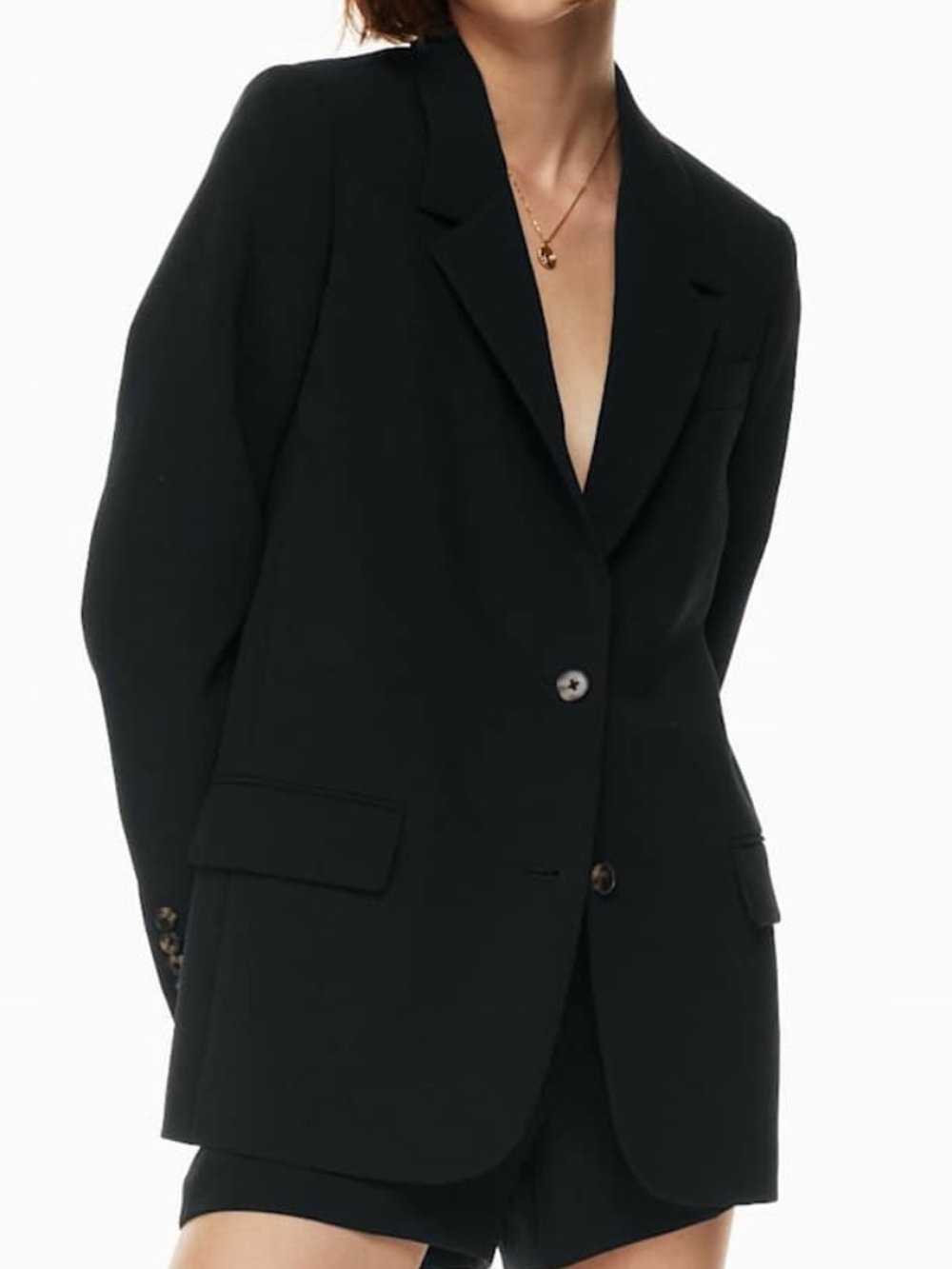 Wilfred Milestone Crepette Blazer Size 2 Black